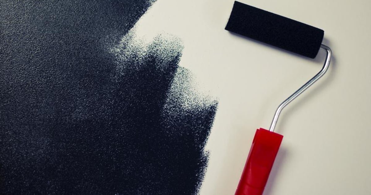A paint roller