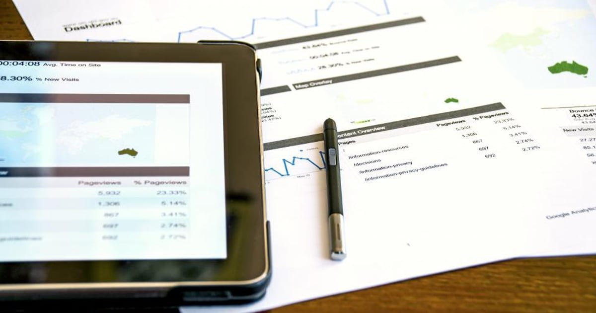 Documents on an office desk