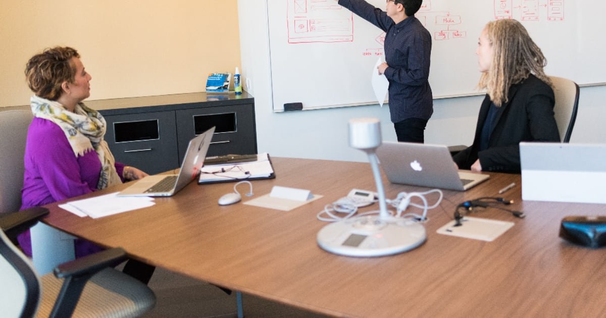 Designers in discussion