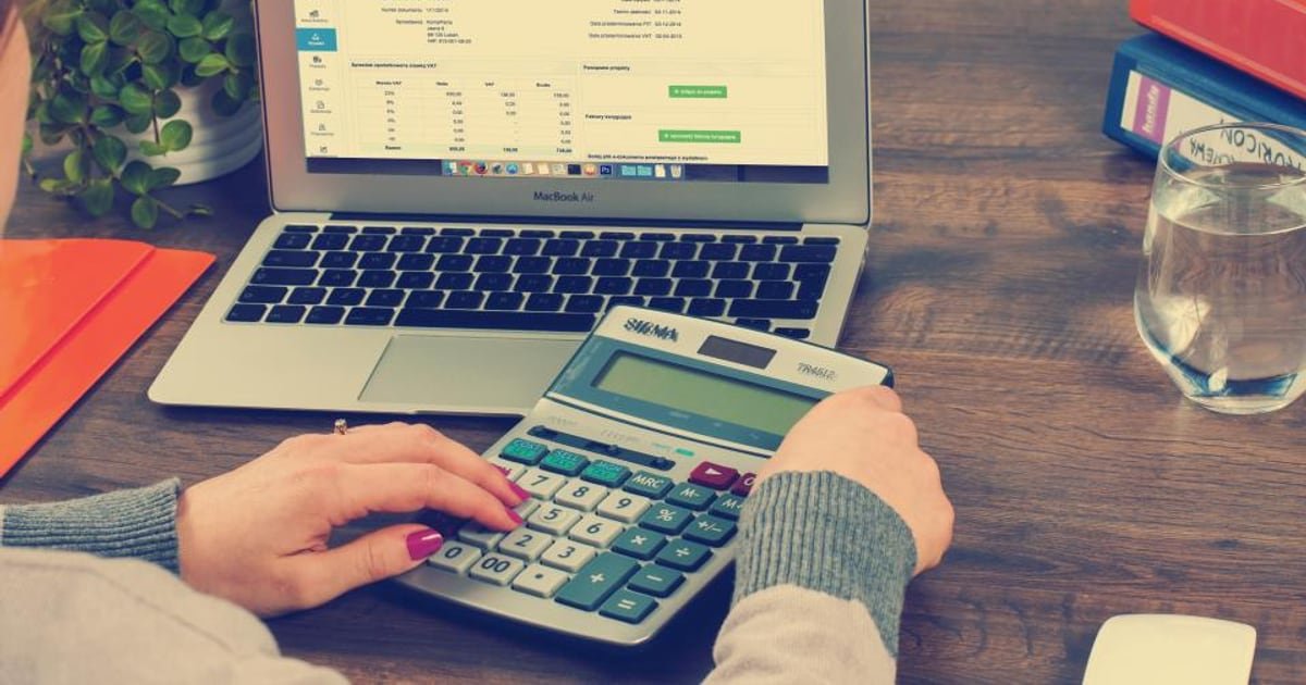 Accounting and finance paperwork on a desk