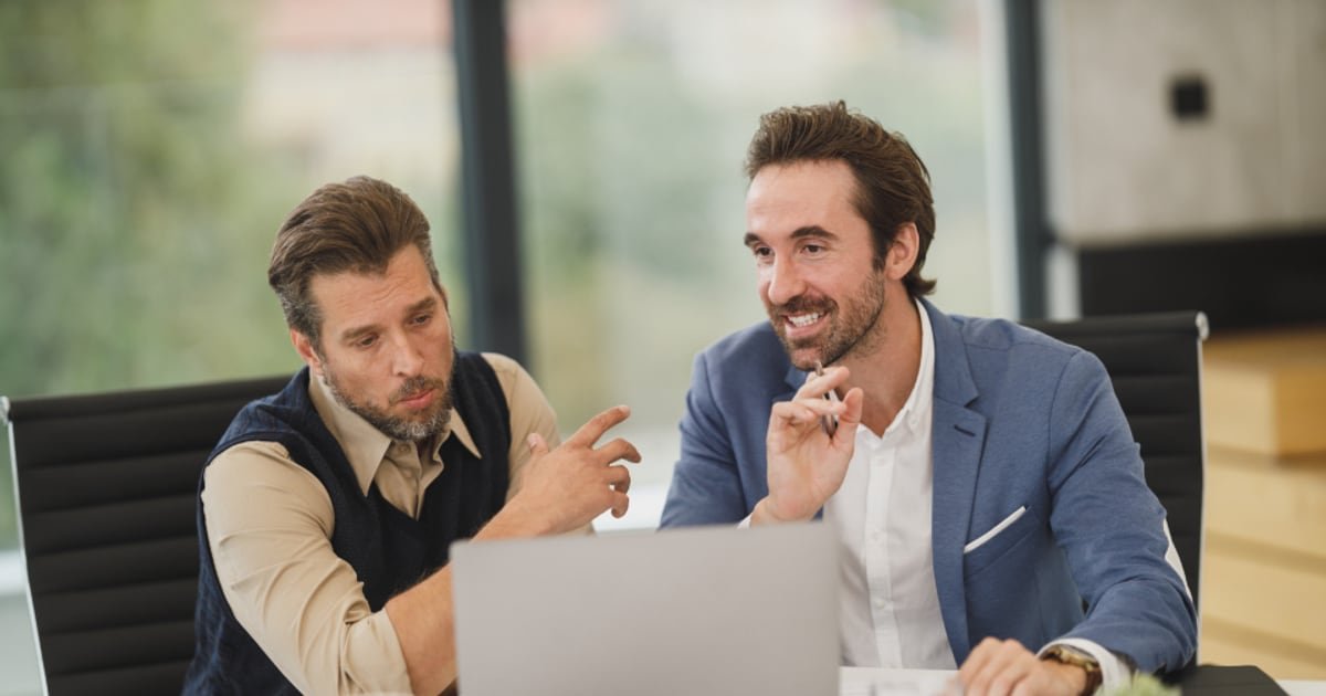 A meeting between colleagues