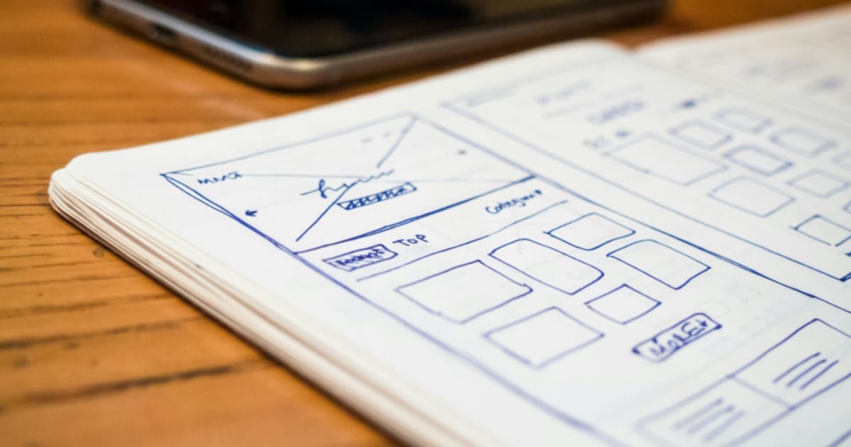 A design wireframe