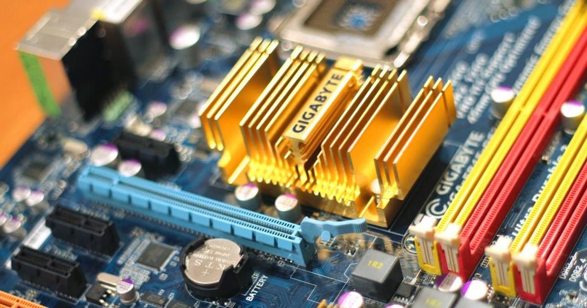 Circuits on a motherboard