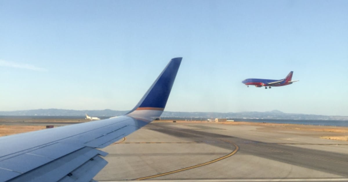 An aeroplane on take off