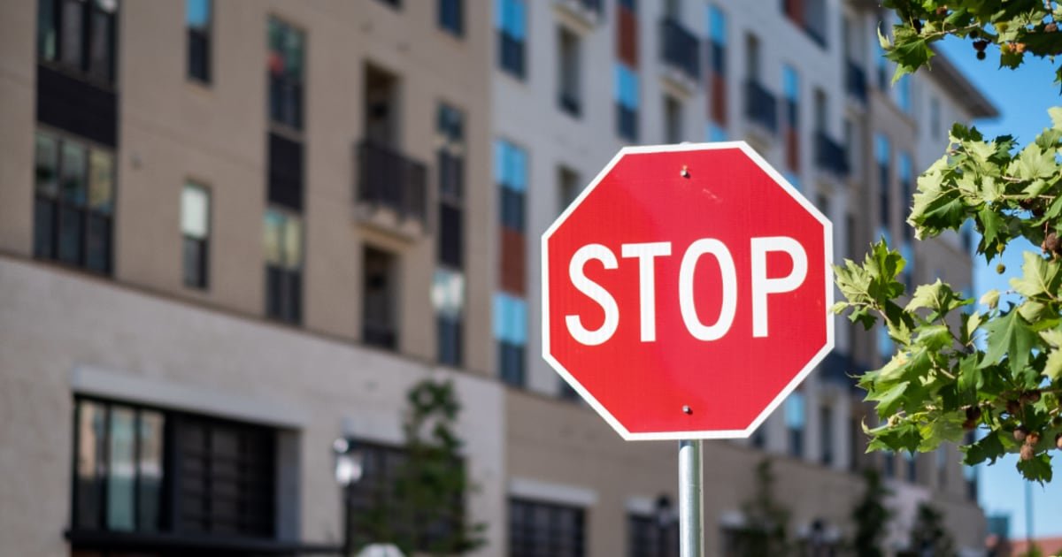 A stop sign